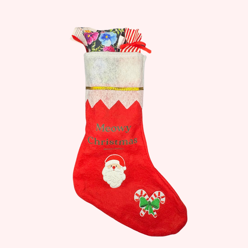 Cat Filled Christmas Stocking