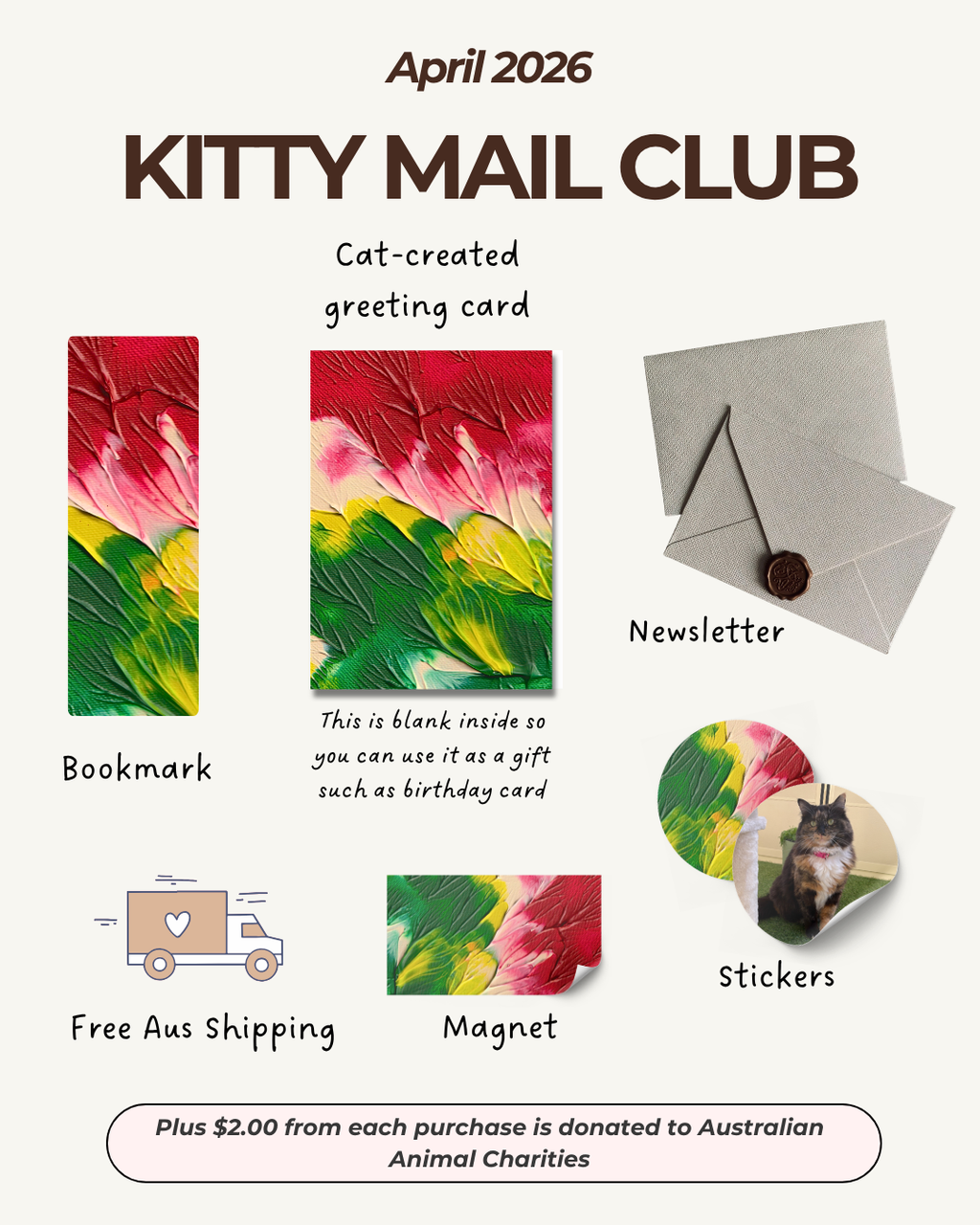 Kitty Mail Club April Edition
