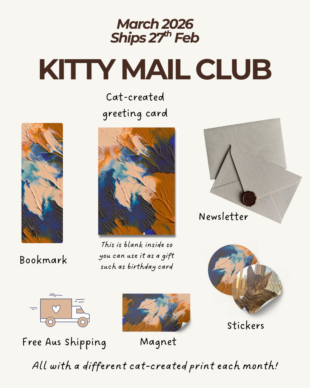 Kitty Mail Club Ships 27th Feb